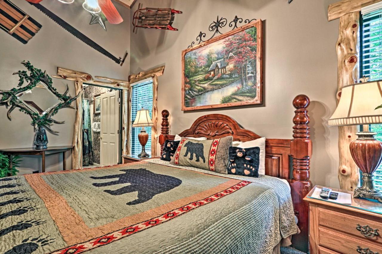 Eclectic Cabin With Hot Tub 1 Mi To Ober แกตลิงเบิร์ก ภายนอก รูปภาพ